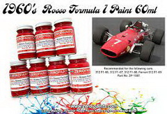 Slotcars66 Zero paints red (Rossa) - Ferrari/Maserati Rossa F1 1960's 