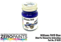 Slotcars66 Zero Paints Blue - Williams FW19 