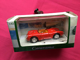 Slotcars66 Porsche 550A 1/43rd scale Cararama diecast model red 