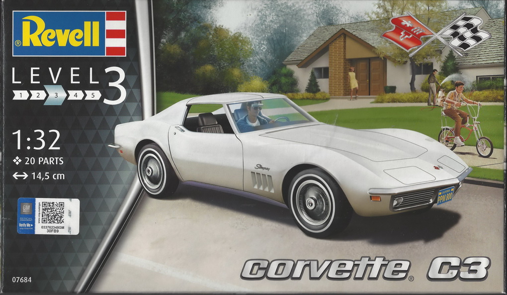 Slotcars66 Chevrolet Corvette C3 Stingray 1/32nd scale Revell plastic construction kit  