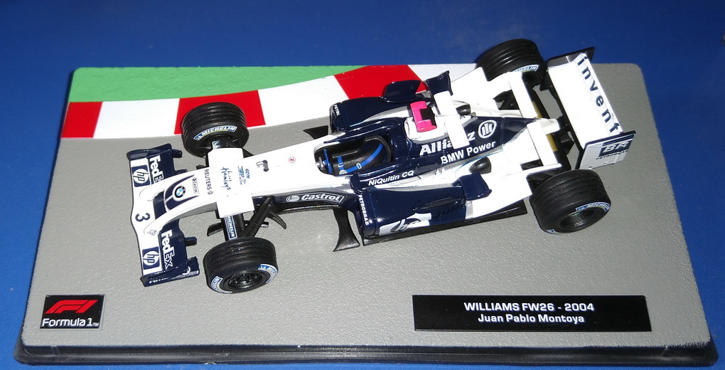 Slotcars66 Williams FW26 2004 1/43rd Scale Diecast Model by Panini  